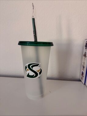 Starbucks reusable cold cup Campus Collection ~ Sacramento State Hornets